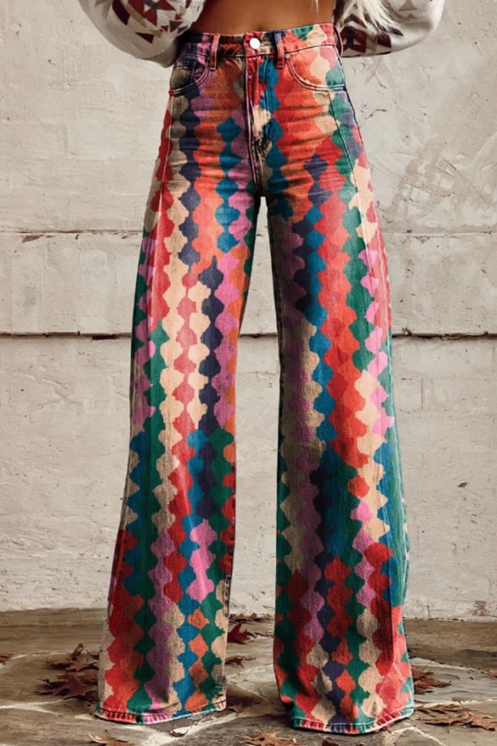 BOHO VIBES | Vintage Chic Wide-Leg Trousers