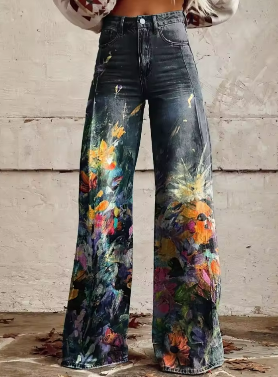 BOHO CHIC | Vintage-Inspired Wide-Leg Trousers
