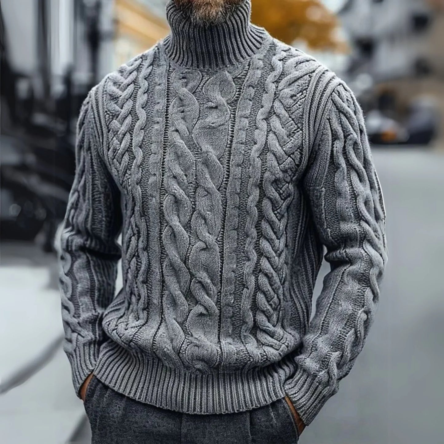 DOMINIK™ I Maglione elegante a collo alto