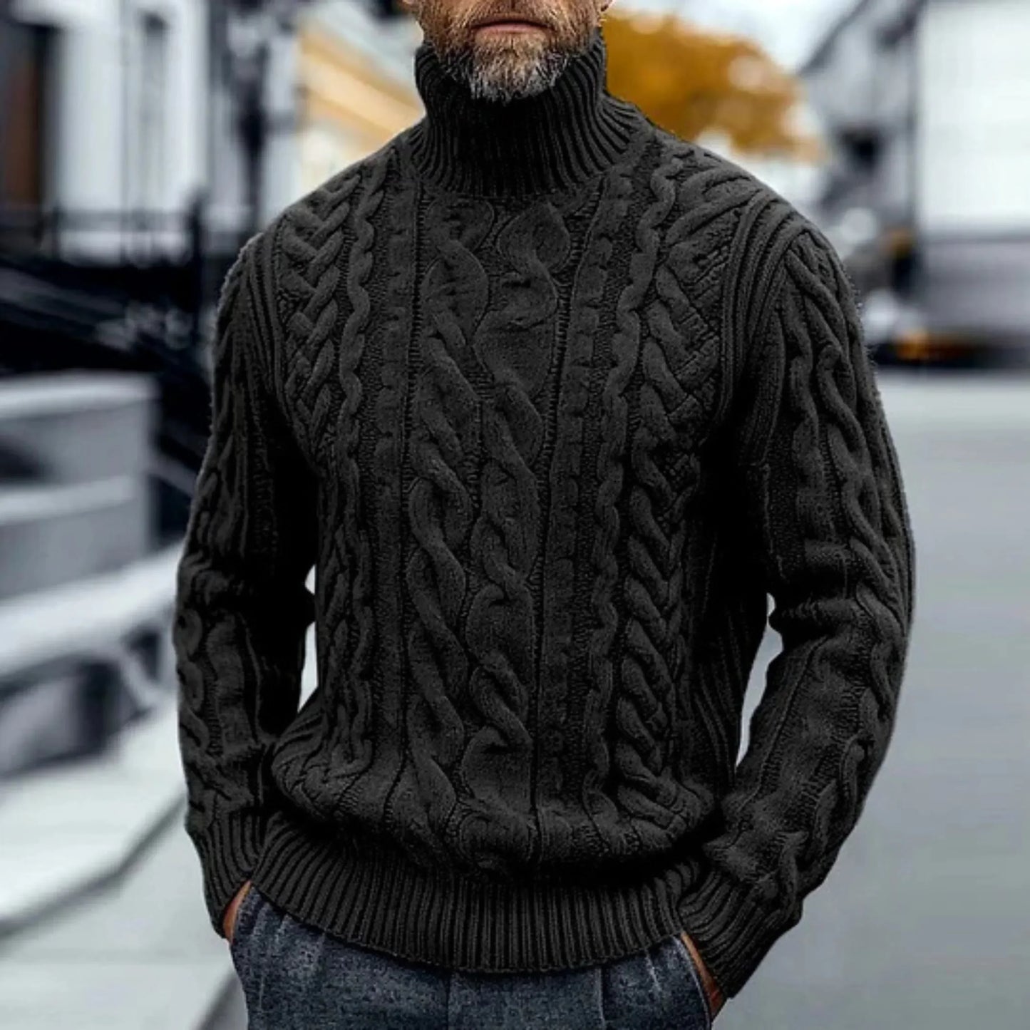 DOMINIK™ I Maglione elegante a collo alto