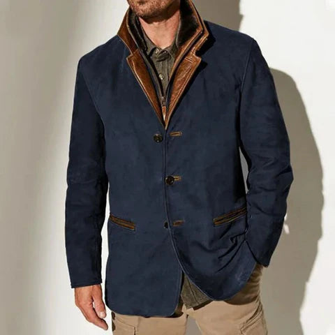 ANGELO™ | Giacca da uomo autunnale in tessuto scamosciato