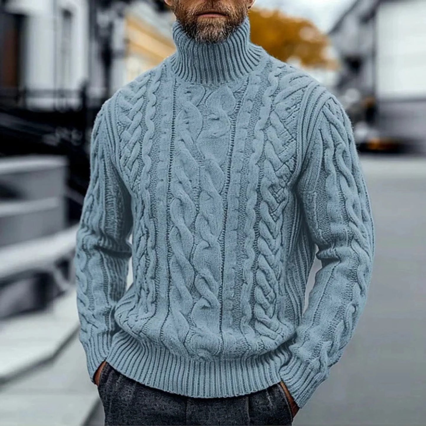 DOMINIK™ I Maglione elegante a collo alto