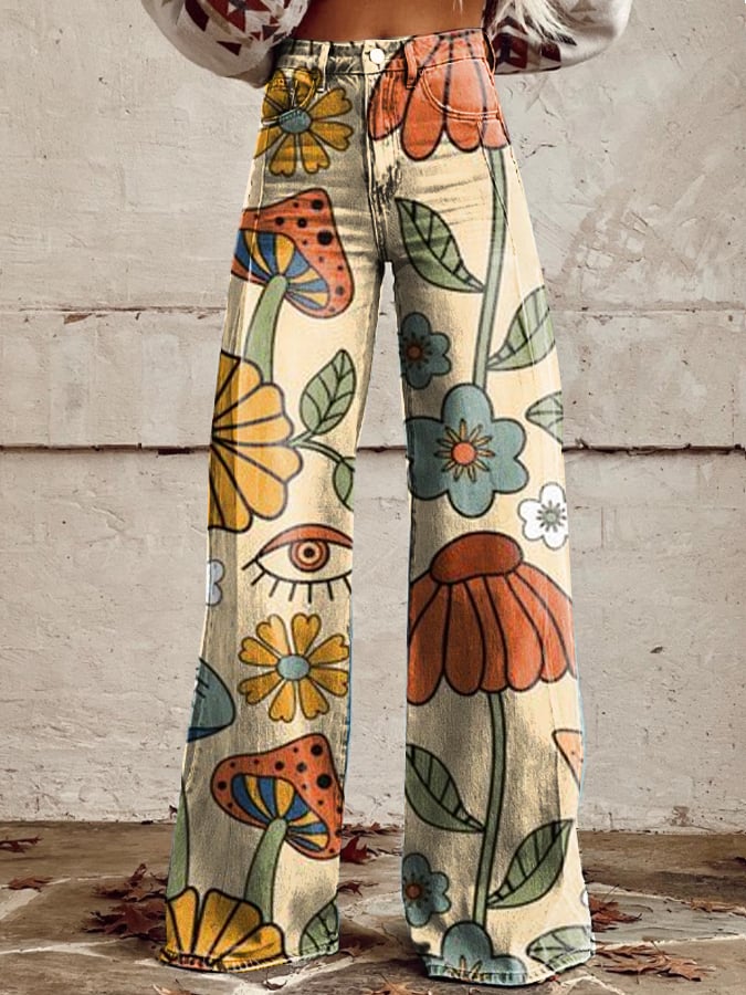 BOHEMIAN DANCE | Vintage-Inspired Wide-Leg Trousers