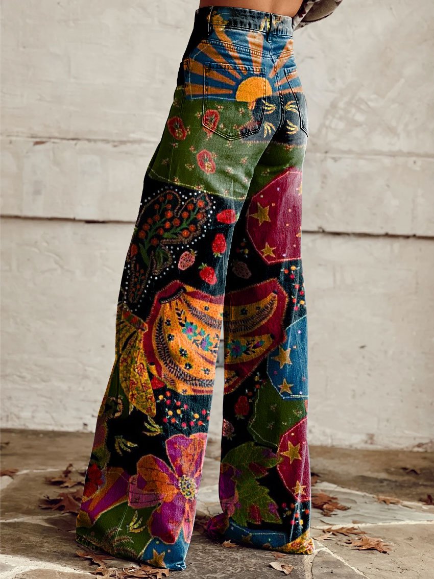 BOHO VIBES | Vintage Wide-Leg Trousers