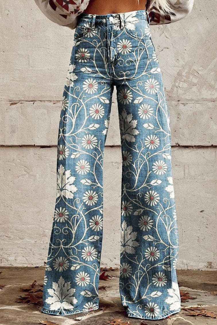 BOHO VIBES | Vintage-Inspired Wide-Leg Trousers