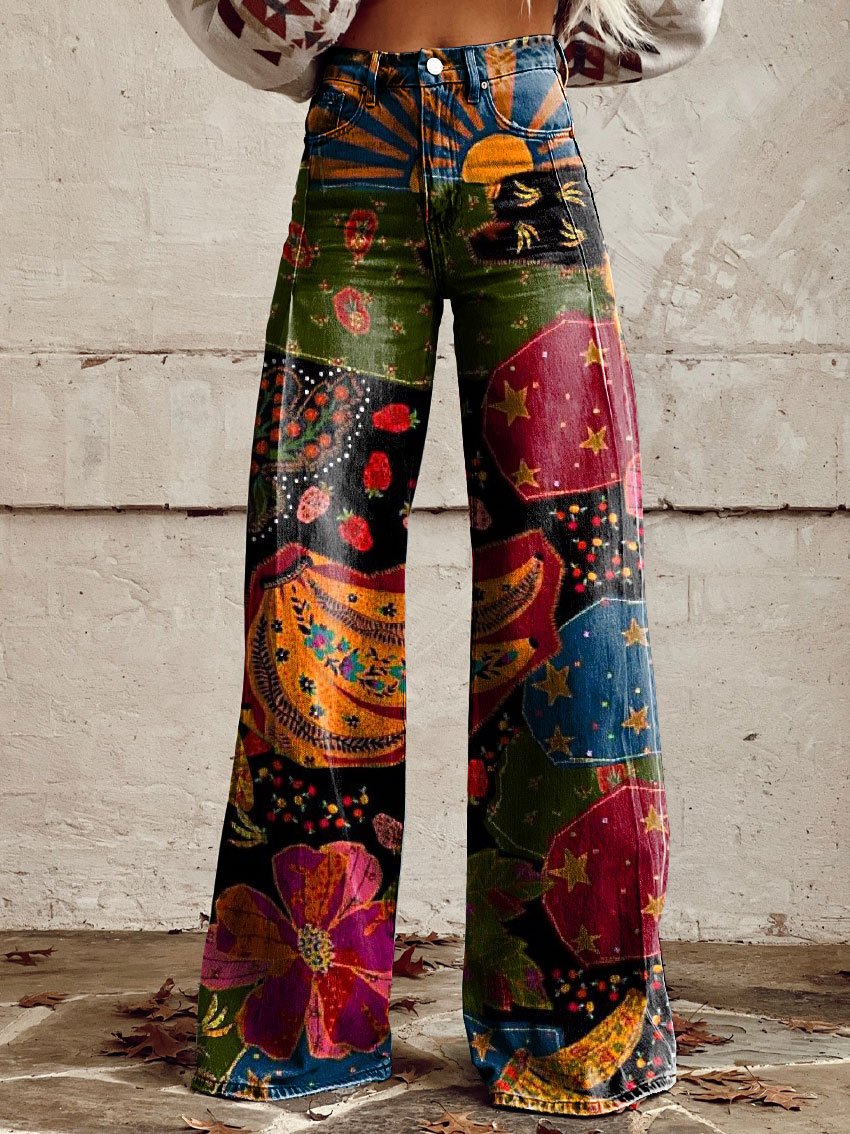 BOHO VIBES | Vintage Wide-Leg Trousers