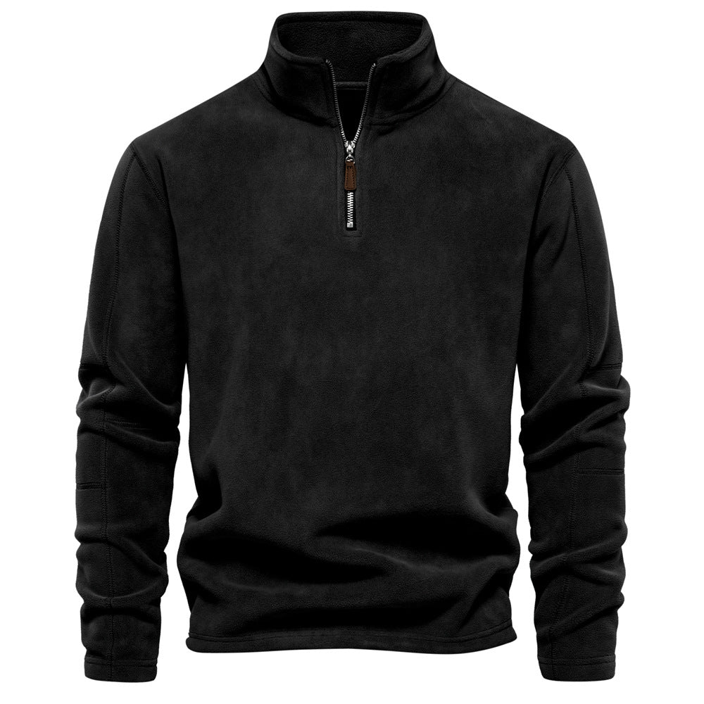 SAVERIO™ | Maglione caldo da uomo in pile con cerniera