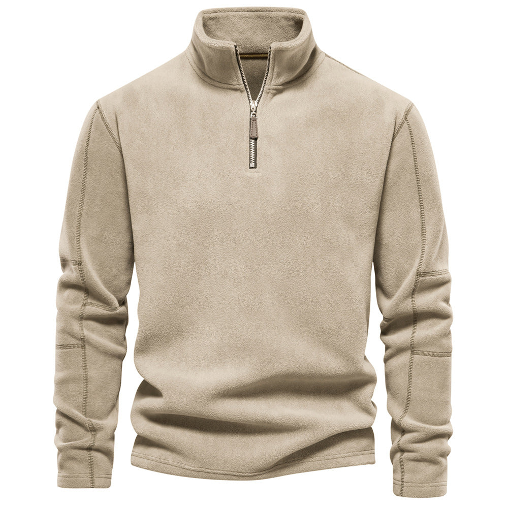 SAVERIO™ | Maglione caldo da uomo in pile con cerniera