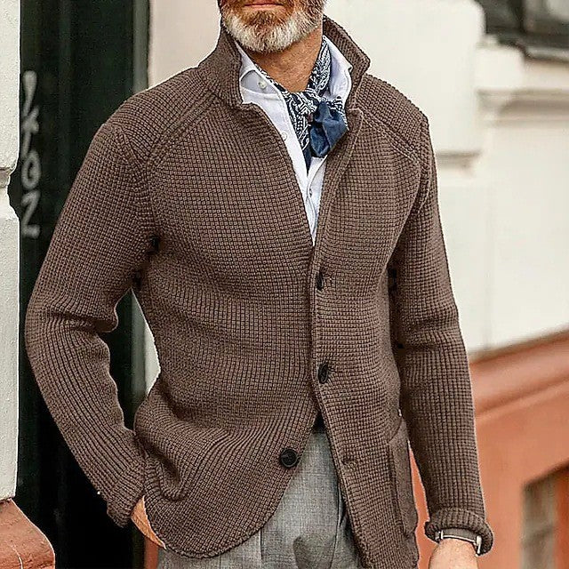 MARZIO™ - Cardigan di Classe con Bottoni per l’Uomo Elegante