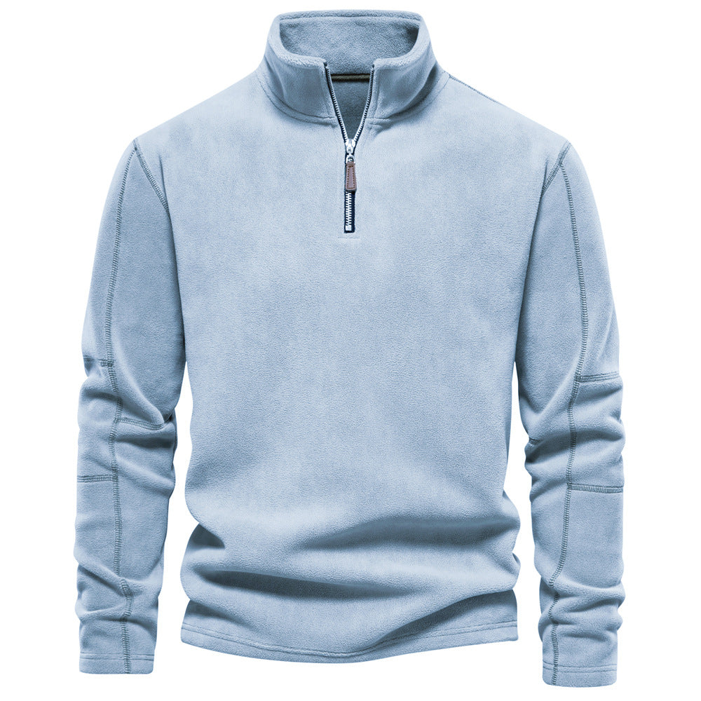 SAVERIO™ | Maglione caldo da uomo in pile con cerniera