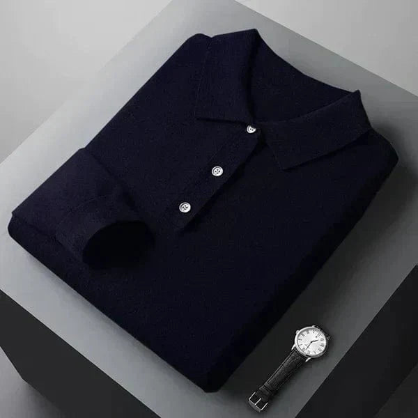 VALENTINO™ | Polo in lana a Maniche Lunghe