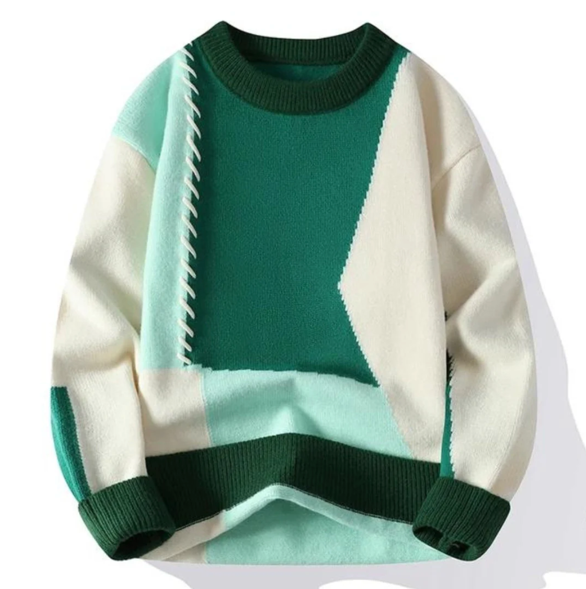 CALDO ELEGANTE | Pullover in Patchwork di Lusso