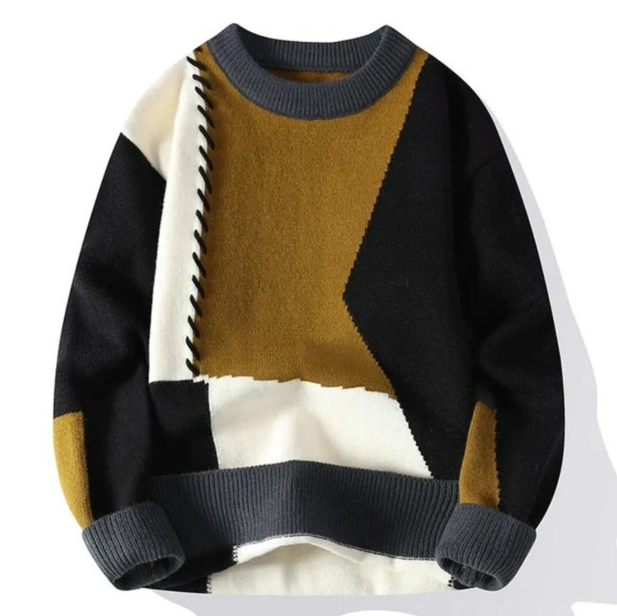 CALDO ELEGANTE | Pullover in Patchwork di Lusso