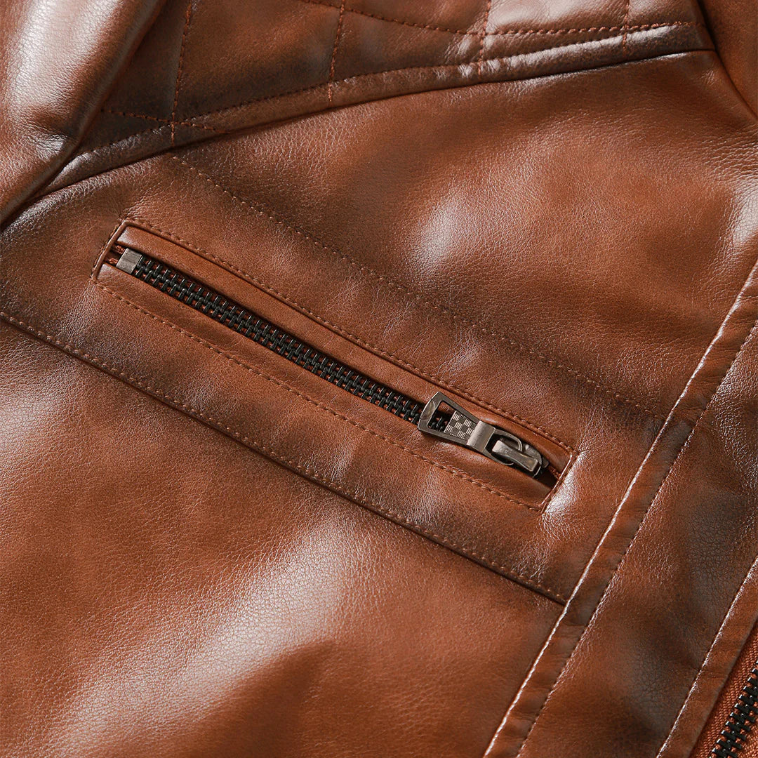Roadster™ | Giacca in pelle impermeabile