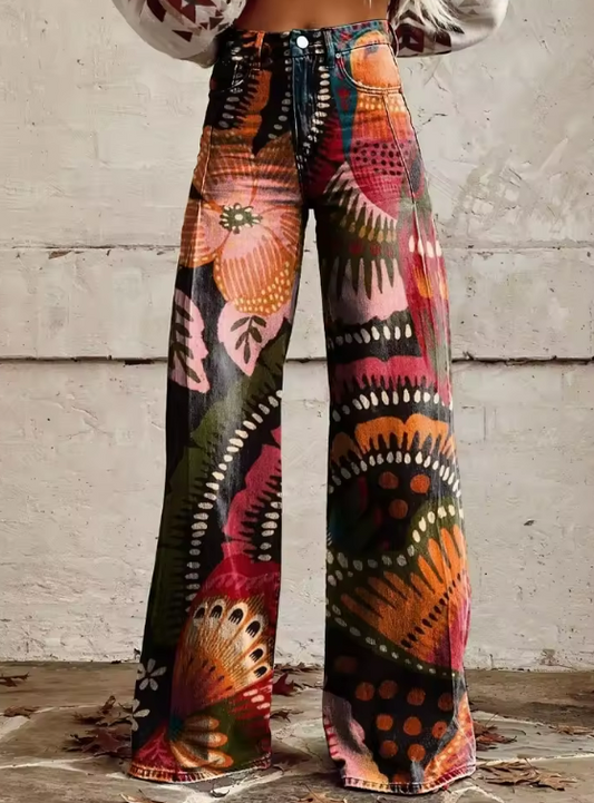 VINTAGE VIBES | Boho Chic Trousers for Effortless Style