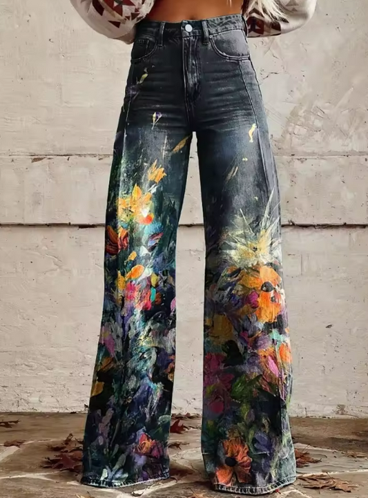 BOHO CHIC | Vintage-Inspired Wide-Leg Trousers