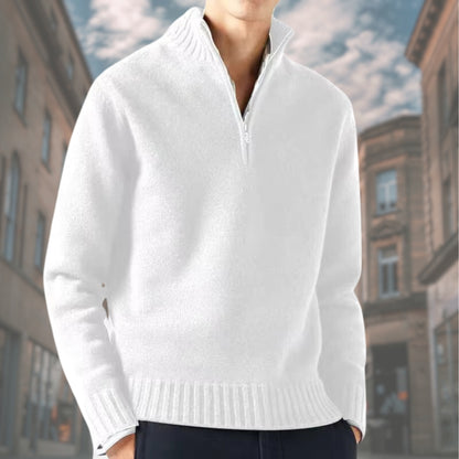 ELISEO™ | Maglione elegante da uomo con cerniera a collo alto
