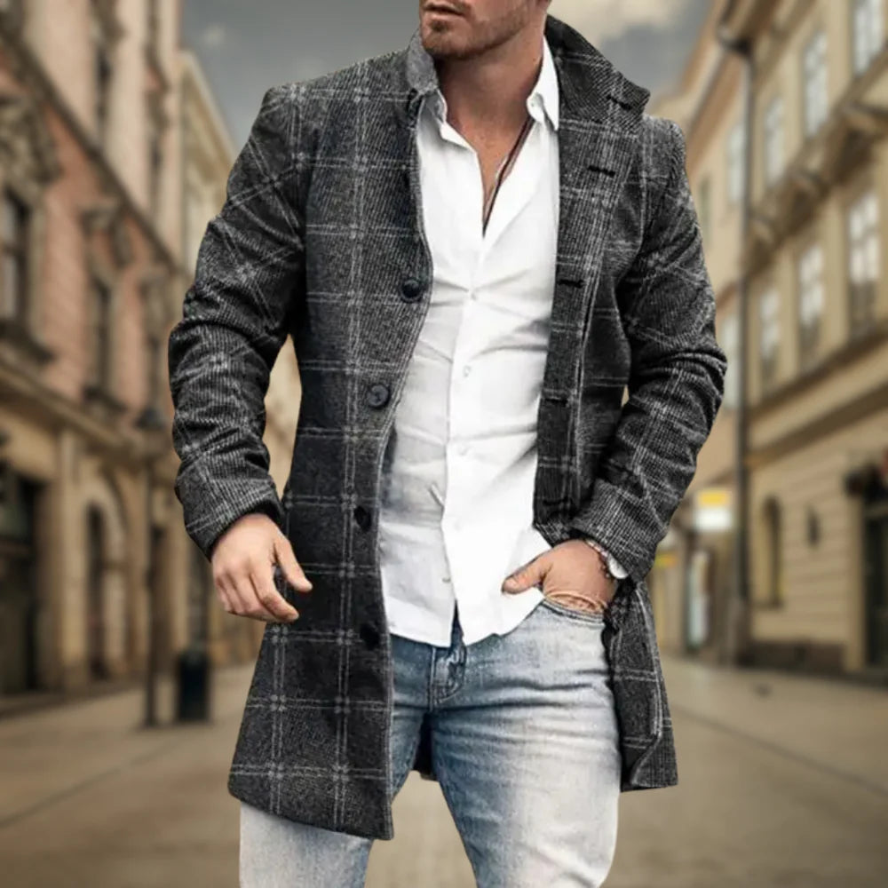 JOHN™ | Cappotto elegante da uomo con bottoni raffinati