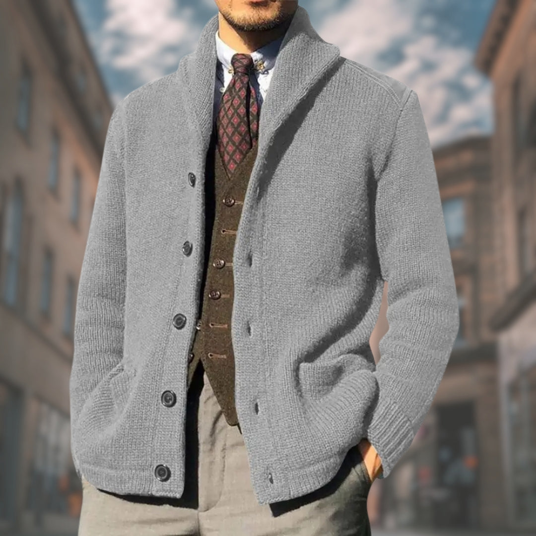 DONATO™ | Cardigan raffinato da uomo con chiusura a bottoni