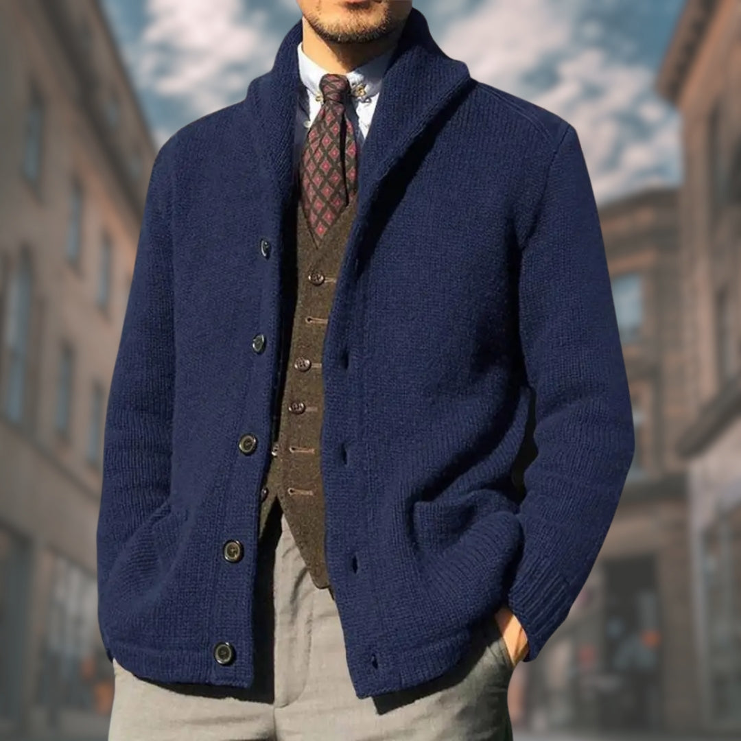 DONATO™ | Cardigan raffinato da uomo con chiusura a bottoni