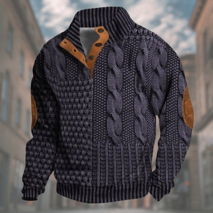 ROCCO™ | Maglione raffinato da uomo con chiusura a bottoni