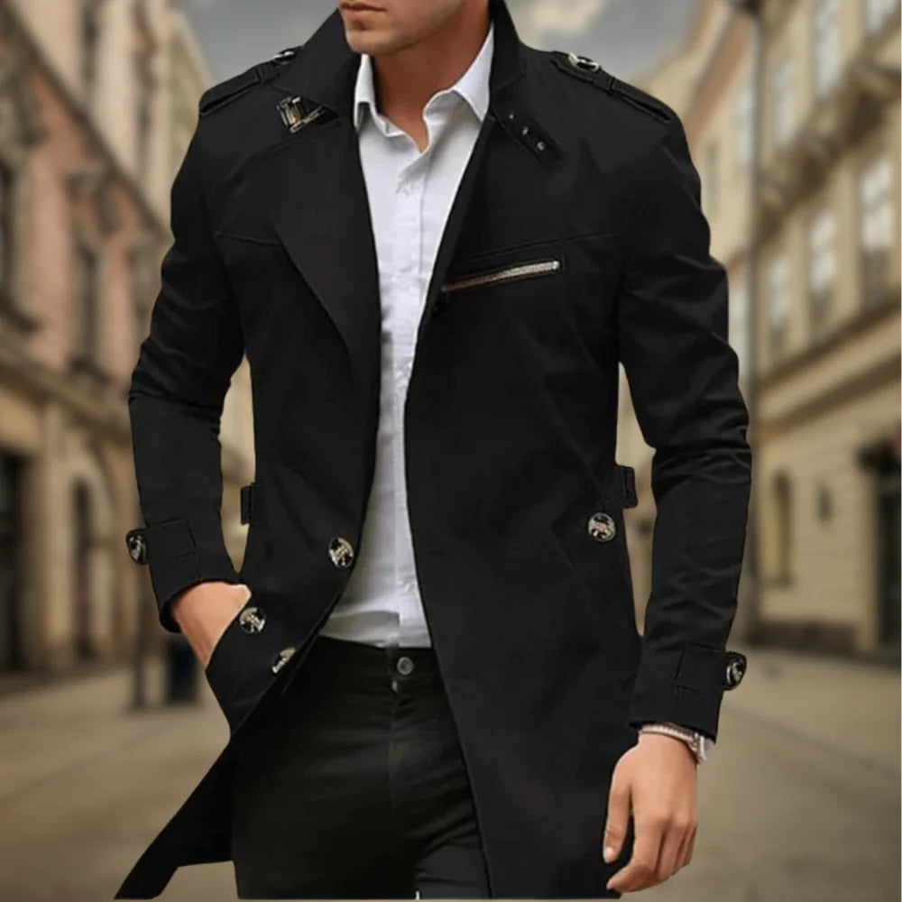 CARL™ | Cappotto elegante da uomo con bottoni raffinati