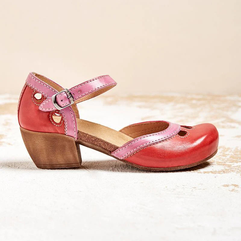 GIULIA™ | Sandali Eleganti con dettagli in legno