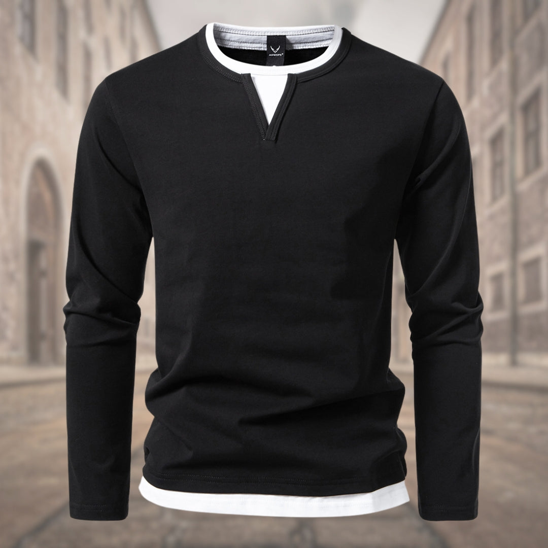 NOLAN™ | Maglia a Maniche Lunghe con Scollo a V per l’Uomo di Classe