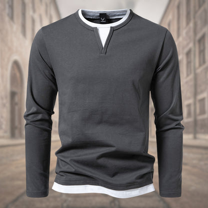 NOLAN™ | Maglia a Maniche Lunghe con Scollo a V per l’Uomo di Classe