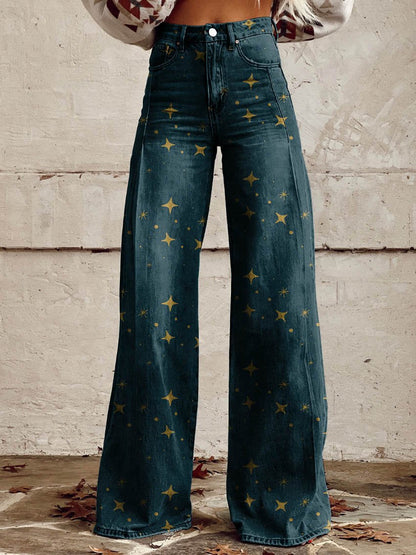 BOHEMIAN CHIC | Vintage Wide-Leg Trousers