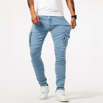 TOM™ | Jeans Elasticizzati con tasche funzionali per l'Uomo Moderno