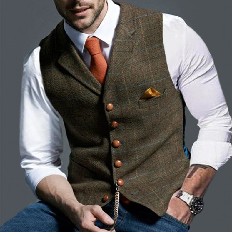 FENTON™ | Gilet elegante da Uomo con bottoni raffinati