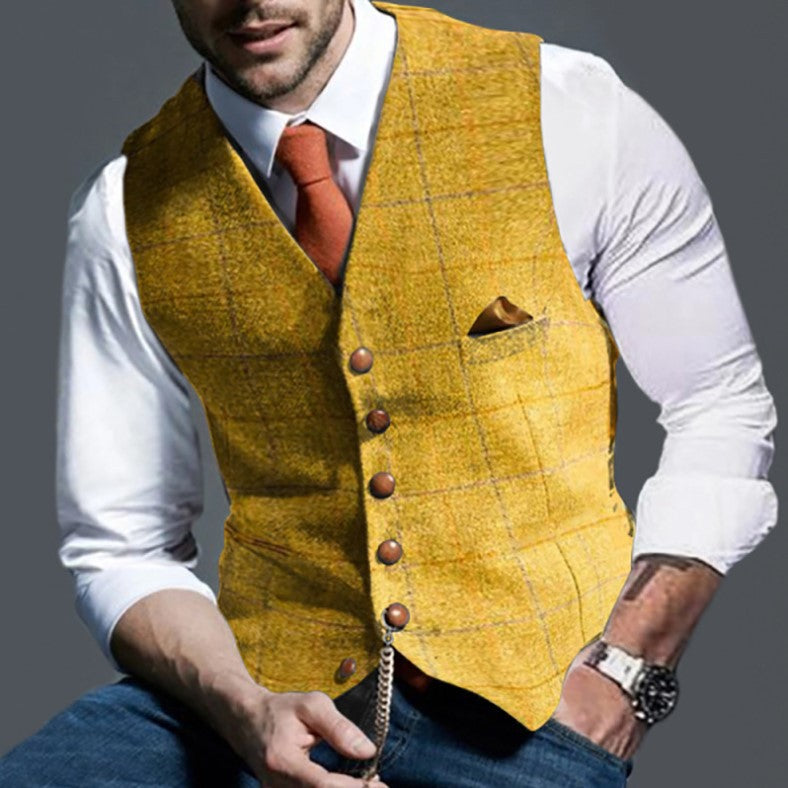 FENTON™ | Gilet elegante da Uomo con bottoni raffinati