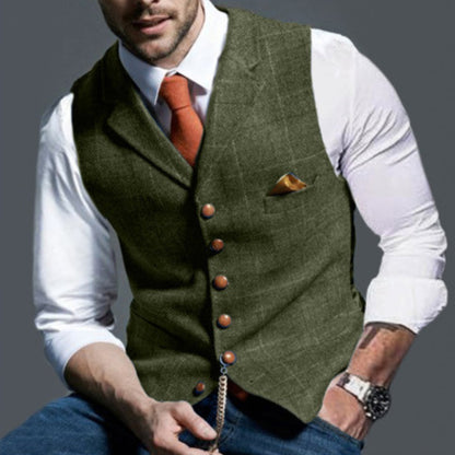 FENTON™ | Gilet elegante da Uomo con bottoni raffinati