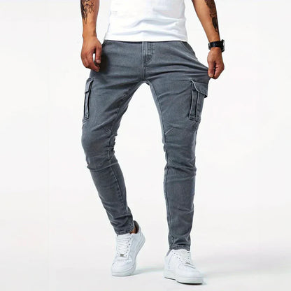 TOM™ | Jeans Elasticizzati con tasche funzionali per l'Uomo Moderno
