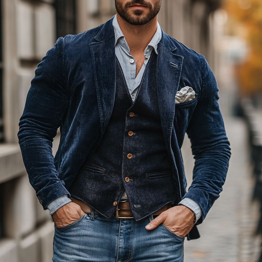 Patricio™ | blazer completo classico + gilet
