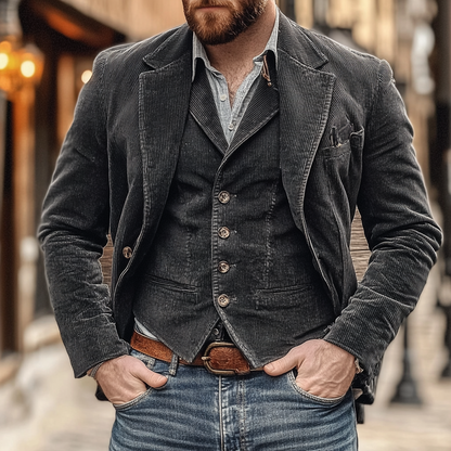 Patricio™ | blazer completo classico + gilet