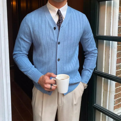 NANDO™ | Maglione raffinato da uomo con bottoni eleganti